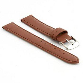 [worldbuyer] StrapsCo Genuine Matte Brown Leather Watch Strap size 14mm/1345285