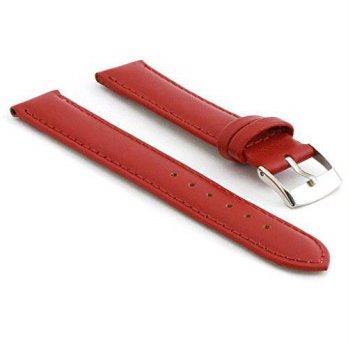 [worldbuyer] StrapsCo Genuine Matte Burgundy Leather Watch Strap size 14mm/1347446