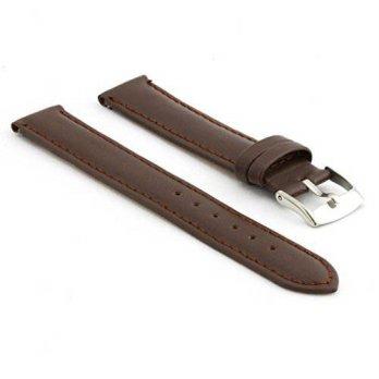 [worldbuyer] StrapsCo Genuine Matte Dark Brown Leather Watch Strap size 22mm/1348098