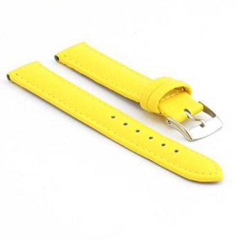 [worldbuyer] StrapsCo Genuine Matte Yellow Leather Watch Strap size 12mm/1347603