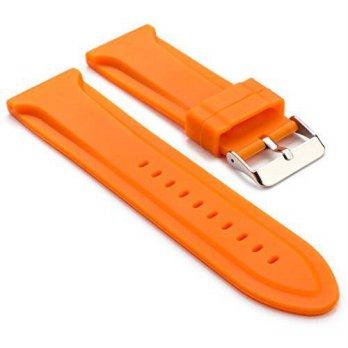 [worldbuyer] StrapsCo Waterproof Silicone Watch Band in Orange size 26mm/1361633