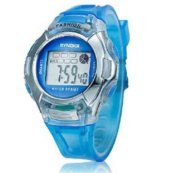 [worldbuyer] Sunny Future Childrens new multifunction water-proof digital sport watch,blue/507736