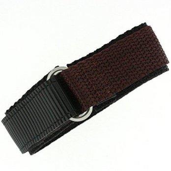 [worldbuyer] Tech Swiss VEL100BR-22 Watch Band Nylon One Piece Wrap Sport Strap Brown Adju/1355840