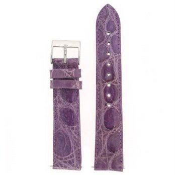 [worldbuyer] Tech Swiss Watch Band Genuine Crocodile Quick Release Purple 18 millimeter/1350770