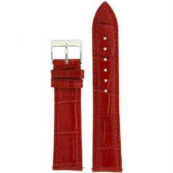 [worldbuyer] Tech Swiss Watch Band Genuine Leather Crocodile Grain Red Padded Ladies Built/1345040