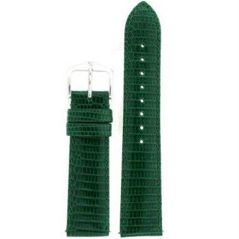 [worldbuyer] Tech Swiss Watch Band Genuine Lizard Green Built-In Spring Bars 22 millimeter/1354535