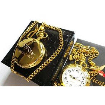 [worldbuyer] The British Gold Company Mens 24K Gold Jaguar Pocket Watch Limited Edition In/1341099