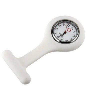 [worldbuyer] URgreat White Nurses Brooch Silicone Rubber Tunic Fob Watch/1342329