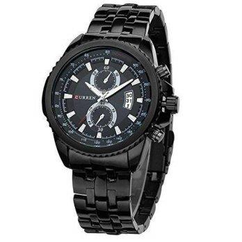 [worldbuyer] Uniprod Mens Stainless Steel Quartz Sport Round Watch Water Resistant Wrist W/1377082