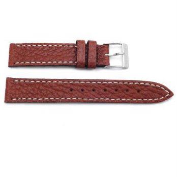 [worldbuyer] Victorinox Genuine Swiss Army Brown Leather Officers 15mm Watch Strap/1343551