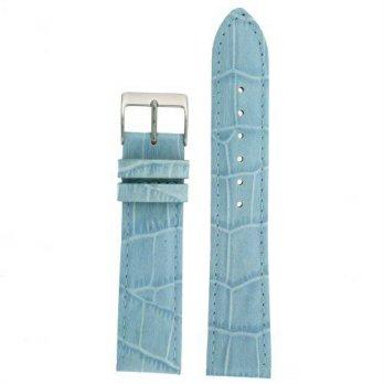 [worldbuyer] Watch Band Blue Genuine Leather Crocodile Grain 20 millimeter Tech Swiss/1350377