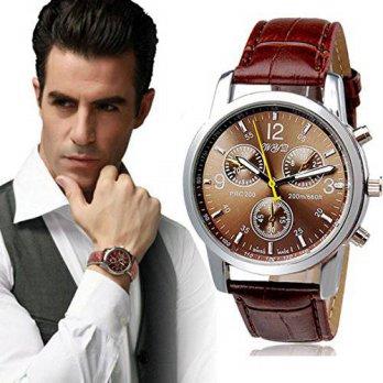 [worldbuyer] WensLTD Wensltd Clearance sale Luxury Fashion Crocodile Leather Mens Watch/1378271