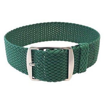 [worldbuyer] Wrist And Style Perlon Watch Strap - Green | 18mm/1344621