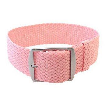 [worldbuyer] Wrist And Style Perlon Watch Strap - Pink | 18mm/1344679