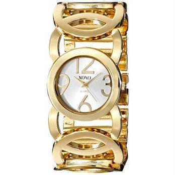 [worldbuyer] XOXO Womens XO5211 Gold-Tone Watch with Link Bracelet/1376259