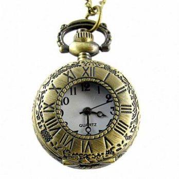 [worldbuyer] YouYouPifa Youyoupifa Unique Retro Design Bronze Roman numerals Hollow Cover /1342379