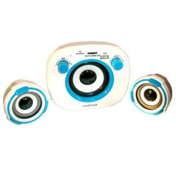 Advance Duo-400A Multimedia Speaker - Putih Biru