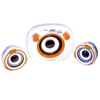 Advance Duo-400A Multimedia Speaker - Putih Jingga