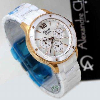 Alexandre Christie 2438 Rosegold White Ceramic