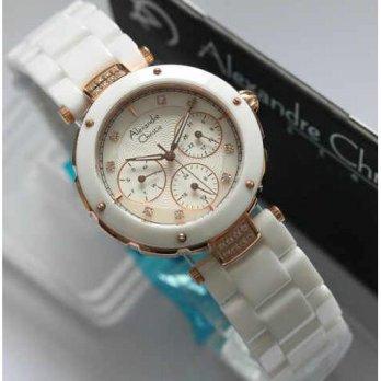 Alexandre Christie 2439 Rosegold White Ceramic