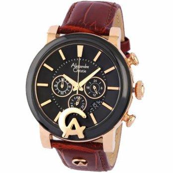 Alexandre Christie 6274MCRG Leather Strap