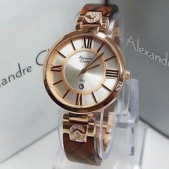 Alexandre Christie AC2516 rosegold dark brown