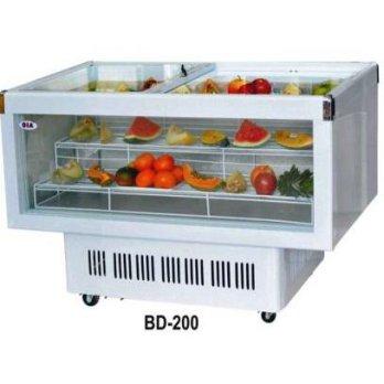 BD-200 Display Chiller - Freezer / Kabinet Untuk Memajang Buah atau Minuman - PUTIH