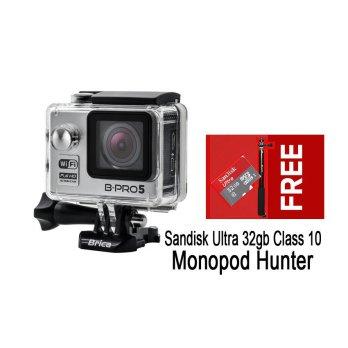 Brica B-Pro 5 Alpha Edition Silver 12MP _ Free Tongsis Sandisk Ultra 32GB Brica BPro 5 Abu Abu