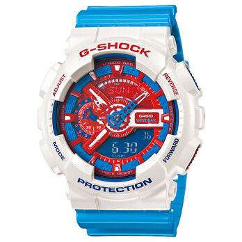 CASIO G-Shock GA-110AC-7ADR White Red Blue Limited XLarge 200m WR