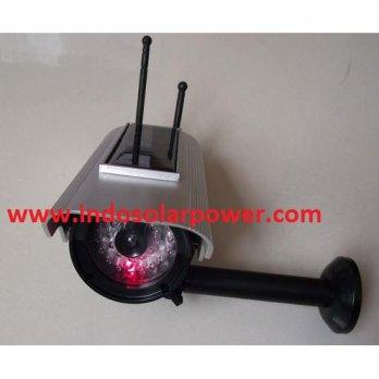 Camera kamera CCTV dummy dengan Antenna, CCTV palsu replika Outdoor Bullet solar power tenaga surya