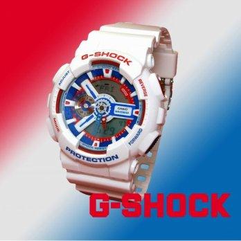 Casio G-Shock GA-110TR-7ADR White Tricolor Series Limited Edition