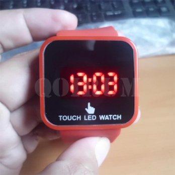 Fashion Style Jam tangan gaul LED LAYAR SENTUH warna MERAH cocok untuk bergaul.