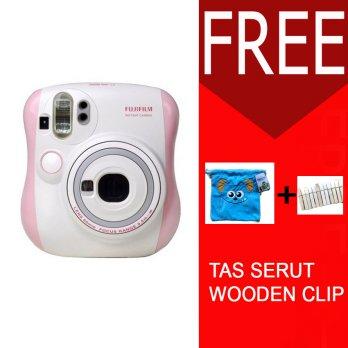 Fujifilm Instax Mini Camera 25s Pink Free Klip Tas Serut Instax 25s Merah Muda