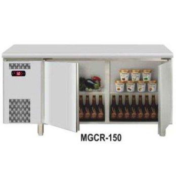 GEA MGCR-150 STAINLESS STEEL UNDER COUNTER CHILLER PANJANG 150CM , cm +2'C ~ +12'C - SILVER