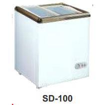 GEA SD-100 SLIDING FLAT GLASS FREEZER / FREEZER KACA DATAR (100 LITER) - PUTIH