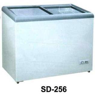 GEA SD-256 SLIDING FLAT GLASS FREEZER / FREEZER KACA DATAR (256 LITER) - PUTIH