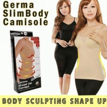 GERMA SHAPE UP CAMISOL SLIMMING BODY BEIGIE SUITE CLOTHES TANK TOP PAKAIAN DALAM PELANGSING