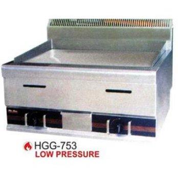 GETRA HGG-753 MESIN GAS FLAT GRIDDLE/ALAT PEMANGGANG STEAK, IKAN,(PORTABLE DI ATAS MEJA)-SILVER