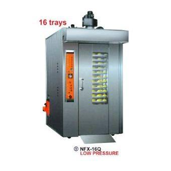 GETRA Nfx-16q Gas Rotary Oven / Oven Gas Sistem Putar/oven Roti, Kue, Dll Skala Besar - PUTIH