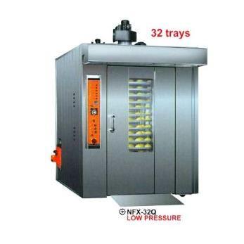 GETRA Nfx-32q Gas Rotary Oven / Oven Gas Sistem Putar/oven Roti, Kue, Dll Skala Besar - PUTIH