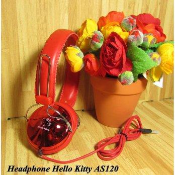 Hello Kitty Headphone Hello Kitty Merah As120 Import