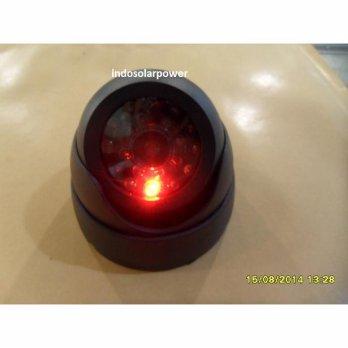 Hot items !! Camera CCTV dummy cctv palsu dome hitam berkedip merah dengan tambahan 20 LED palsu