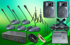 JUAL PAKET MICROPHONE CONFRENCE AUDERPRO DAN SOUND SYSTEM