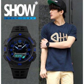 Jam Tangan Pria Original Model Casio "Skmei Ad1065 Blue" Murah