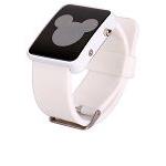 LED Digital Cute Mouse Rubber Wrist Watch-White