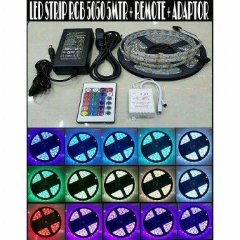 Led Strip Rgb 5050 5mtr Waterproof + Remote + Adaptor