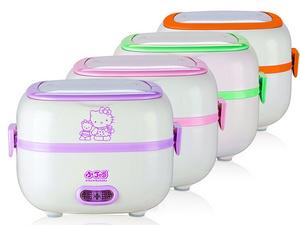 MINI STEAM RICE EGG COOKER WARMER MILK ELECTRIC LUNCHBOX COKLAT MAKER