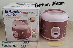 MIYAKO MCM-18BH Berlian Hitam Rice Cooker Magic Com 3in1 1.8 Liter