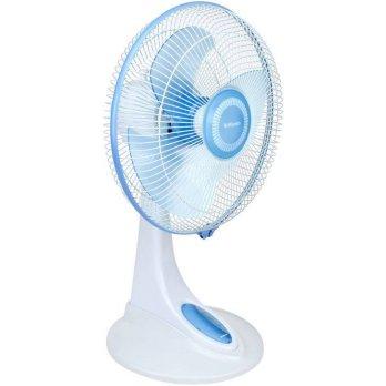 Miyako KAD-1227B Duo (Desk & Wall Fan) - Putih Biru