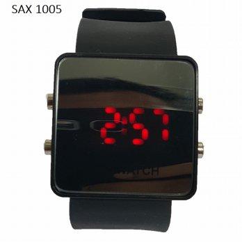 OEM - Jam Tangan Digital LED Unisex - Karet Hitam - Dial Hitam - Bezel Hitam SAX 1005 SAX 1006